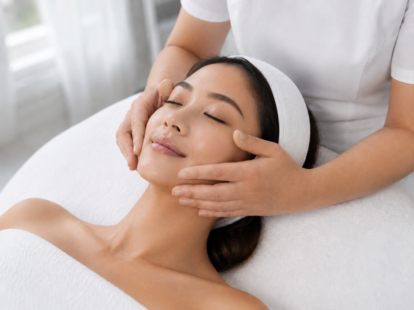 Gentle classic facial massage at MIMIQ Bangkok