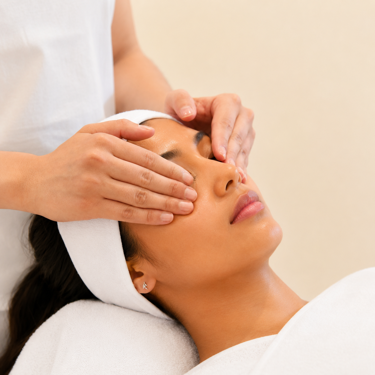 MIMIQ glow facial eye massage in Bangkok
