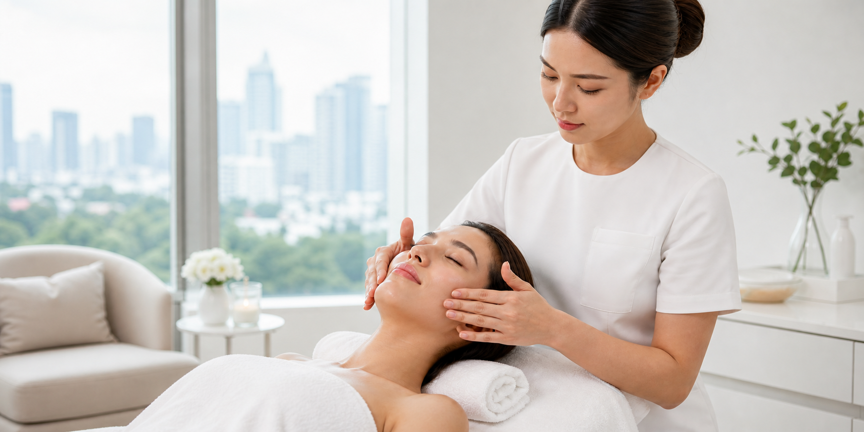MIMIQ editorial image for Post-Flight Face Workout Recovery in Bangkok