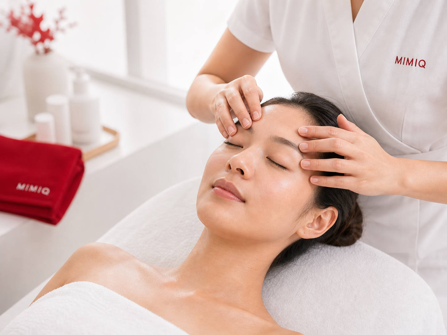 MIMIQ Bangkok upper face workout treatment for forehead brow and eye contour