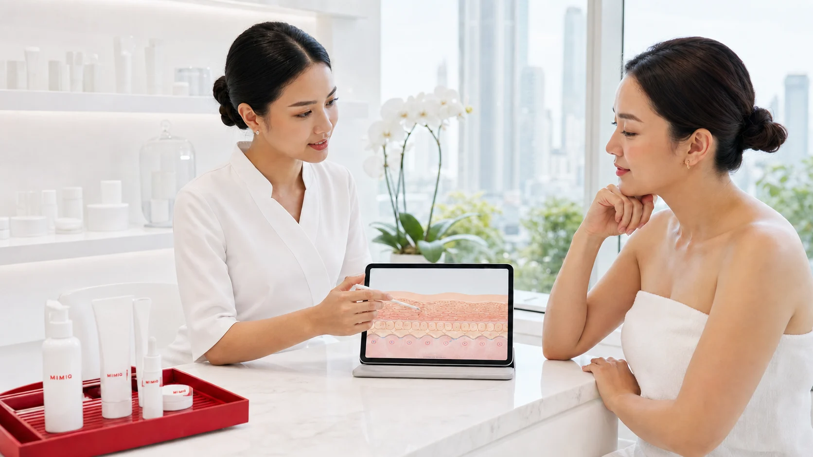 MIMIQ editorial image for Sensitive Skin Face Workout in Bangkok